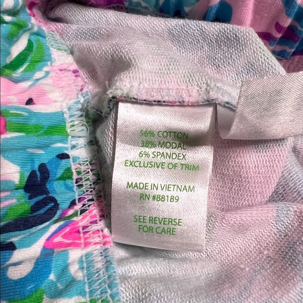 Lilly Pulitzer Emora Knit Pants Joggers Mandevilla Baby Paradise Petals Size S - Picture 7 of 7